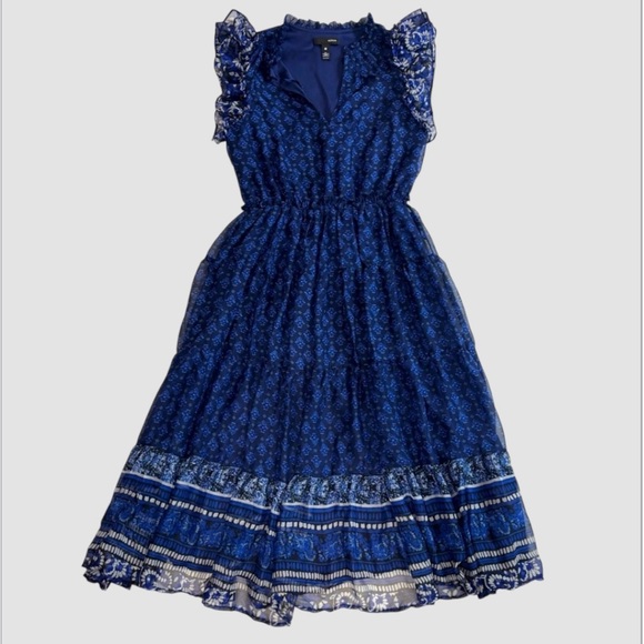 Aqua Dresses & Skirts - Aqua Women’s Small Sleeveless V-neck Chiffon Midi Dress